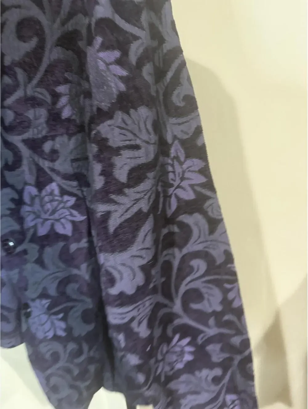 Field Gear XL Purple Women's Floral Patterned Button-Up Jacket